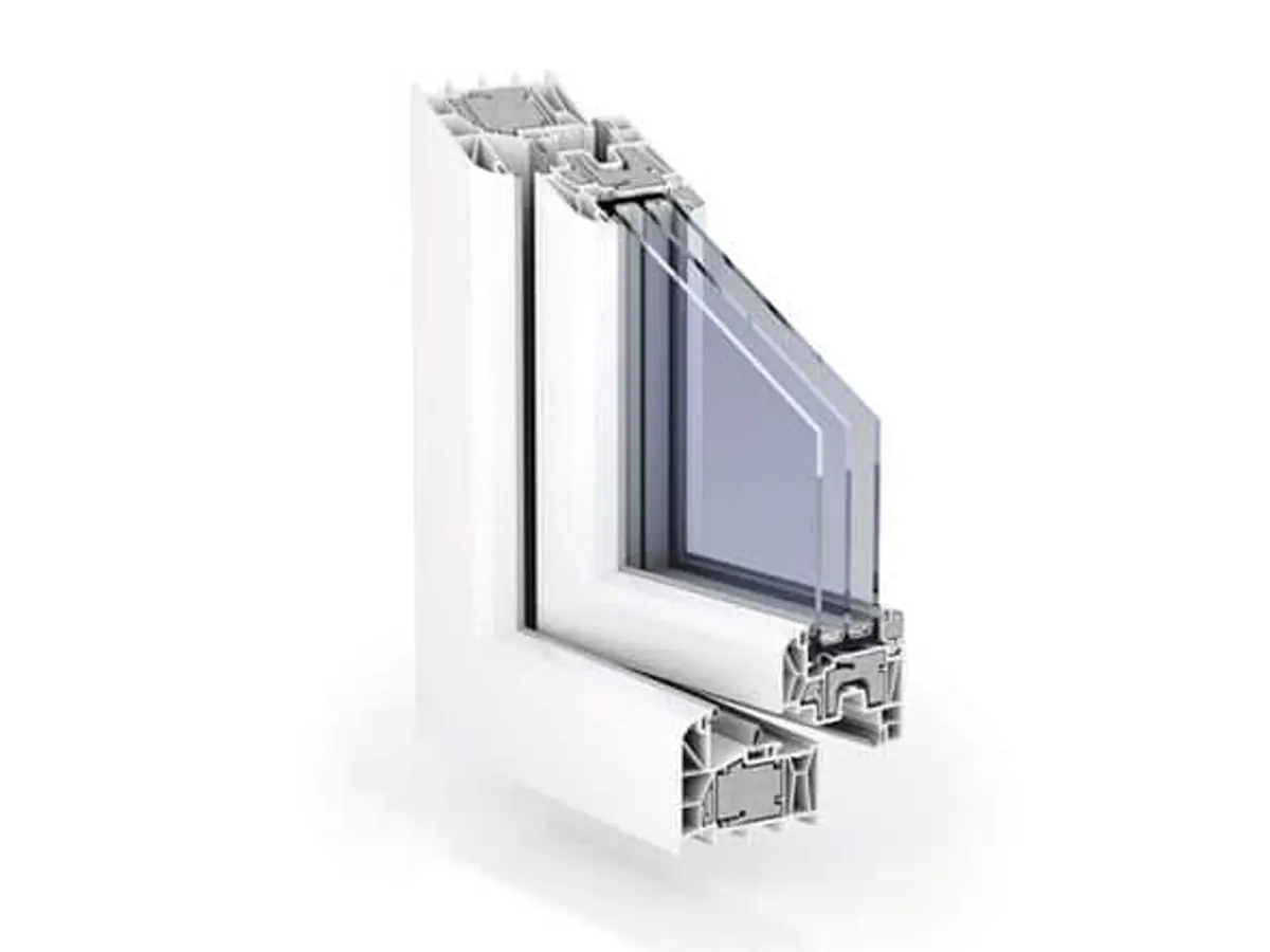 Sección del perfil Sistema 88plus Passivhaus